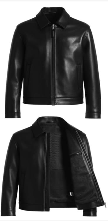 Black Collared Zip Jacket